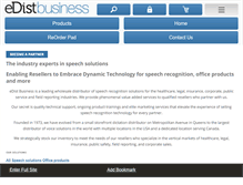 Tablet Screenshot of business.edist.com